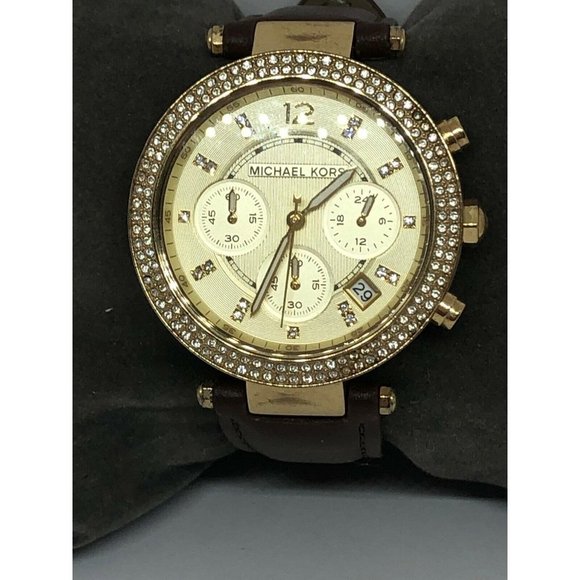 Michael Kors MK5354 Women Brown Leather Analog Cha main image 7